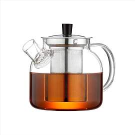 Ehugos Glas-Teekanne mit herausnehmbarem Teesieb,