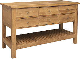 Eiche Konsolentisch modern mit Schubladen