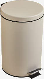 Eiden Mülleimer Mit Deckel Und Pedal Beige Creme