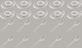 Eierbecher RUCO, transparent, B:8cm H:2,5cm