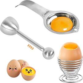 Eierbecher Set, 3 Stück