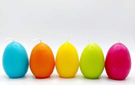 Eikerzen Formkerze Kerzen Ostereier 5er Set in