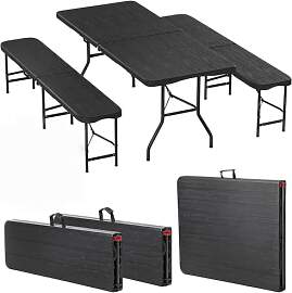 Eikuavons Bierzeltgarnitur klappbar 3-teilig Set