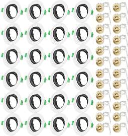 Einbaustrahler GU10 Set, Spot Einbaurahmen, Rund