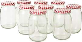 Einmachgläser mit schraubdeckel 900 ml 16er Set