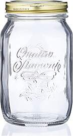Einmachglas 1 Liter Quattro Stagioni 6er Set | 6 x 