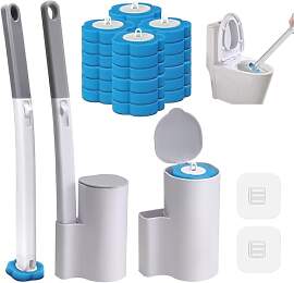 Einweg Toilettenbürste 2er Set, Klobürste