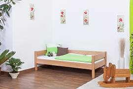 Einzelbett / Gästebett Benedikt Buche Vollholz