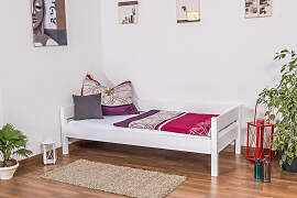 Einzelbett / Gästebett Benedikt Buche Vollholz