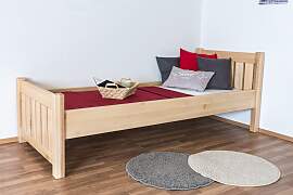 Einzelbett / Gästebett Buche massiv Vollholz