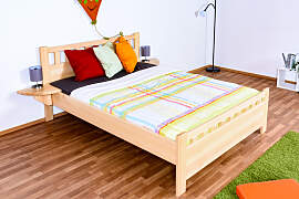 Einzelbett / Gästebett Buche massiv Vollholz