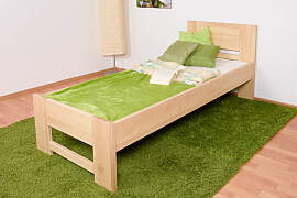 Einzelbett / Gästebett Buche massiv Vollholz