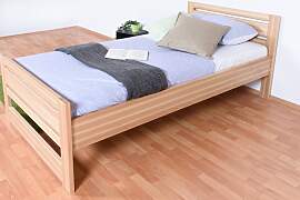Einzelbett / Gästebett Buche massiv Vollholz