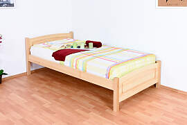 Einzelbett / Gästebett Buche massiv Vollholz