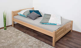 Einzelbett / Gästebett Buche massiv Vollholz