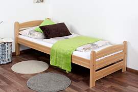 Einzelbett / Gästebett Buche massiv Vollholz