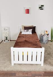Einzelbett / Gästebett Buche massiv Vollholz