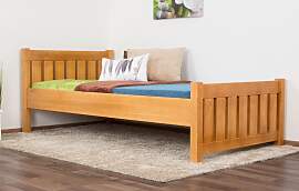 Einzelbett / Gästebett Kiefer massiv Vollholz