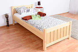 Einzelbett / Gästebett Kiefer massiv Vollholz