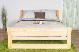 Einzelbett / Gästebett Kiefer massiv Vollholz