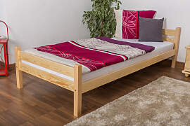 Einzelbett / Gästebett Kiefer massiv Vollholz