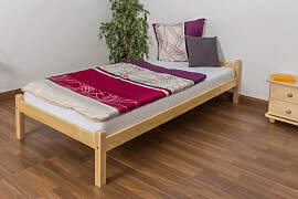 Einzelbett / Gästebett Kiefer massiv Vollholz