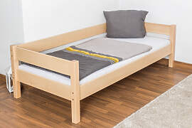 Einzelbett Marc Buche massiv natur, inkl. Rollrost 