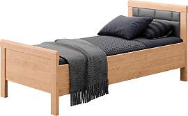 Einzelbett PRIESS "Arnsberg", braun