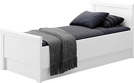 Einzelbett PRIESS "Arnsberg", weiß