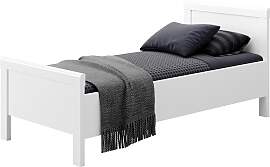 Einzelbett PRIESS "Arnsberg", weiß