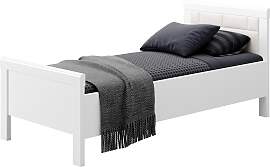 Einzelbett PRIESS "Arnsberg", weiß