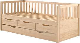 Einzelbett VIPACK "mit Schubladen, Kiefer