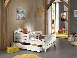 Einzelbett VIPACK, weiß, B:95cm H:60cm L:205cm,