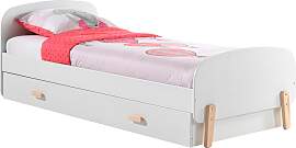 Einzelbett VIPACK, weiß, B:95cm H:73cm L:206cm,