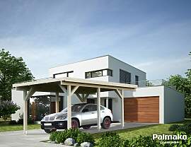 Einzelcarport PALMAKO "Karl", beige