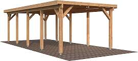 Einzelcarport PALMAKO "Karl", braun