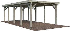 Einzelcarport PALMAKO "Karl", grau