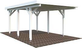Einzelcarport PALMAKO "Karl", weiß,