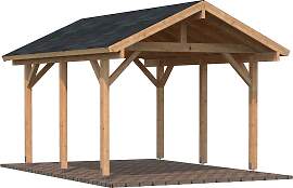 Einzelcarport PALMAKO "Robert", braun