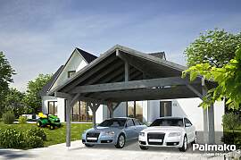 Einzelcarport PALMAKO "Robert", grau