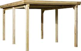Einzelcarport WEKA "617 Gr.1", braun,
