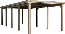 Einzelcarport WEKA "617 Gr.3", braun,