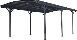 Einzelcarport WESTMANN "Rundbogen", grau 
