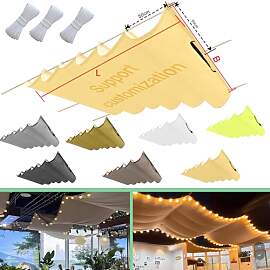 Einziehbar Welle Sonnensegel 100x350cm(BxL)