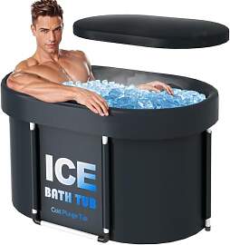 Eisbadwanne für Erwachsene, Eiswanne mit Deckel