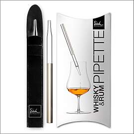 EISCH Whisky Pipette Platin - Handgefertigte