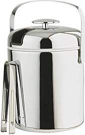 Eiseimer BUDDY'S, silber, B:15,5cm H:22cm