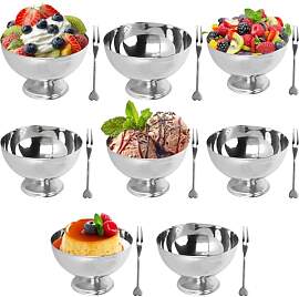 Eisschalen Edelstahl Dessertschale, Salatschale