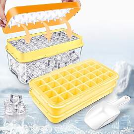 Eiswürfelbehälter mit Deckel und Behälter, 64
