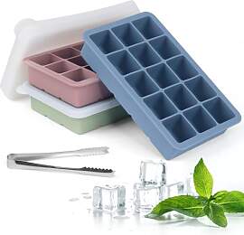 Eiswürfelform Silikon Eiswürfelbehälter mit